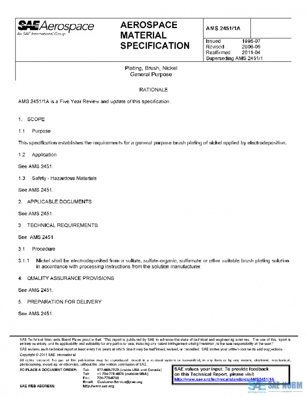 SAE AMS2451/1A PDF