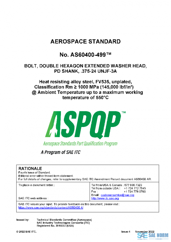 SAE AS60400-4 PDF SAE AS60400-4 PDF