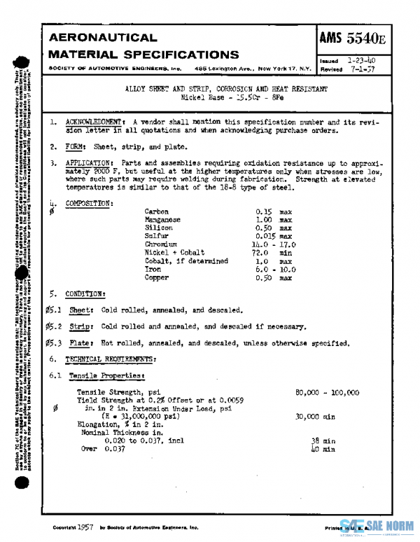 SAE AMS5540E PDF SAE AMS5540E PDF