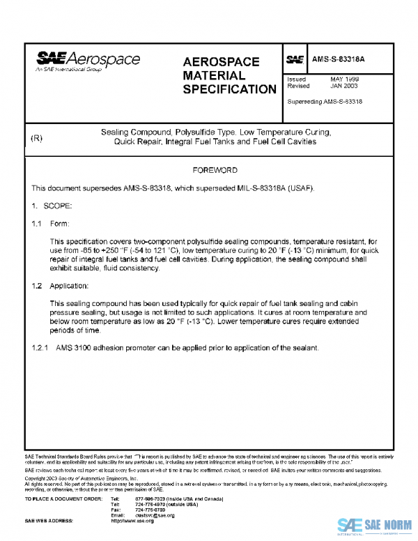SAE AMSS83318A PDF