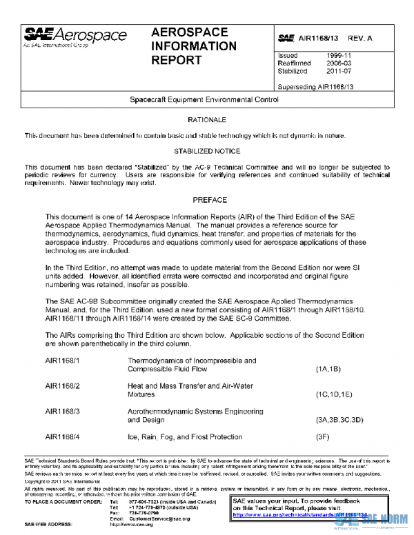 SAE AIR1168/13A PDF SAE AIR1168/13A PDF