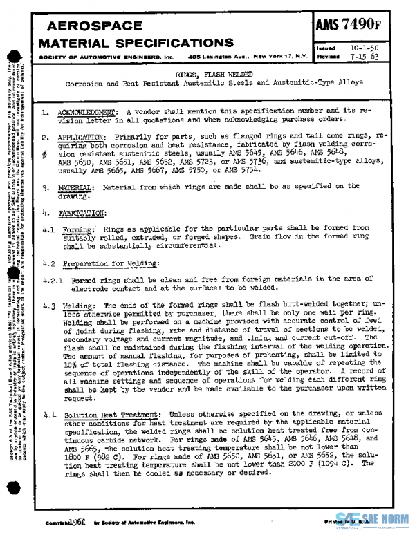 SAE AMS7490F PDF SAE AMS7490F PDF