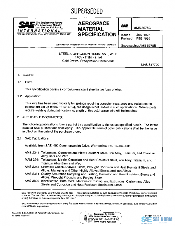 SAE AMS5678C PDF SAE AMS5678C PDF