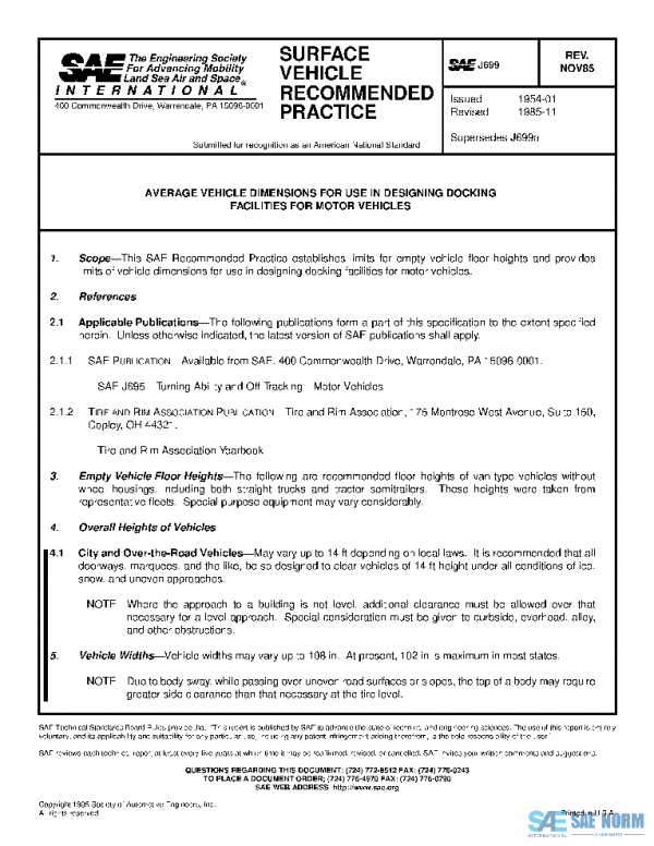 SAE J699_198511 PDF SAE J699_198511 PDF