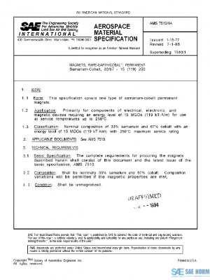 SAE AMS7510/1A PDF