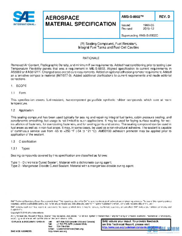 SAE AMSS8802D PDF SAE AMSS8802D PDF