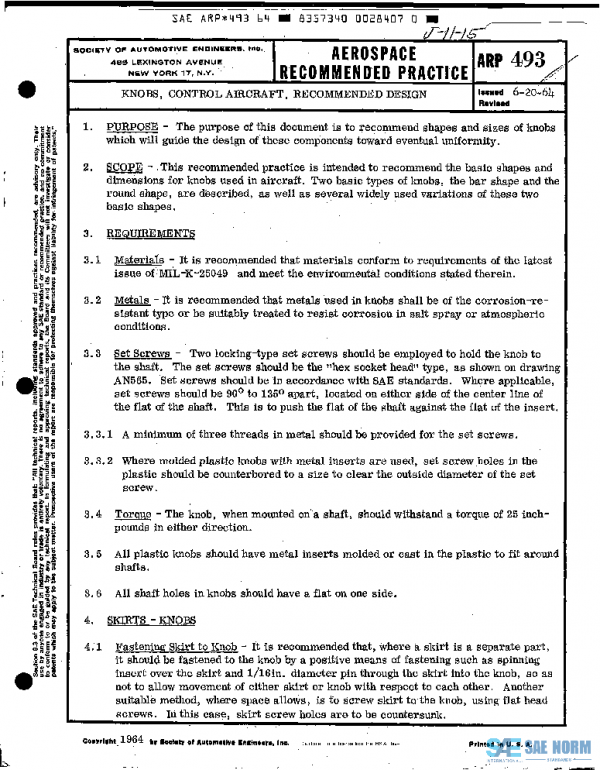SAE ARP493 PDF SAE ARP493 PDF