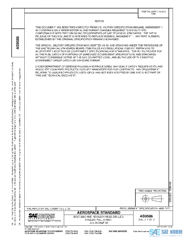SAE AS9586 PDF