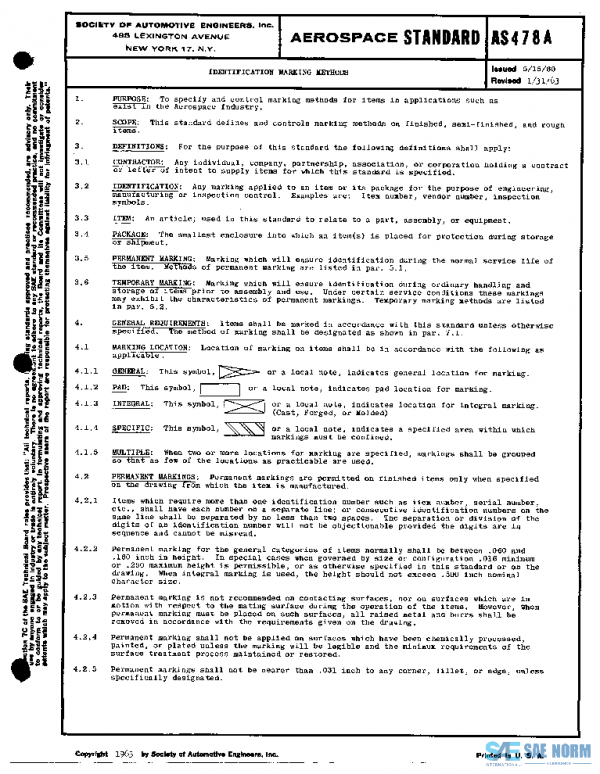 SAE AS478A PDF SAE AS478A PDF