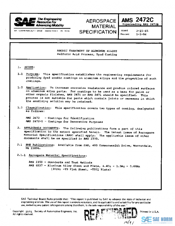 SAE AMS2472C PDF SAE AMS2472C PDF
