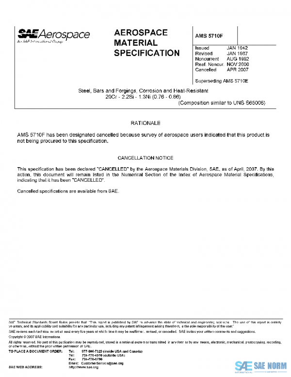 SAE AMS5710E PDF SAE AMS5710E PDF