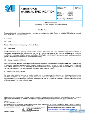 SAE AMS3021G PDF SAE AMS3021G PDF