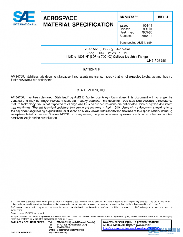 SAE AMS4768J PDF