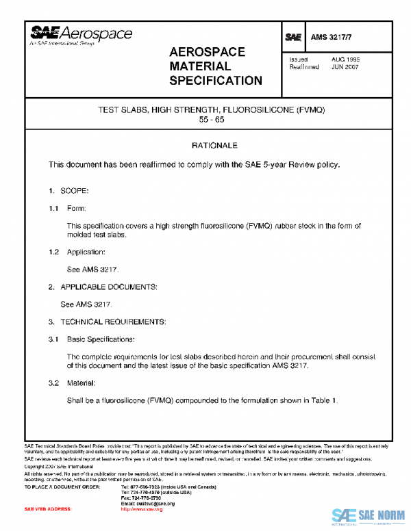 SAE AMS3217/7 PDF SAE AMS3217/7 PDF