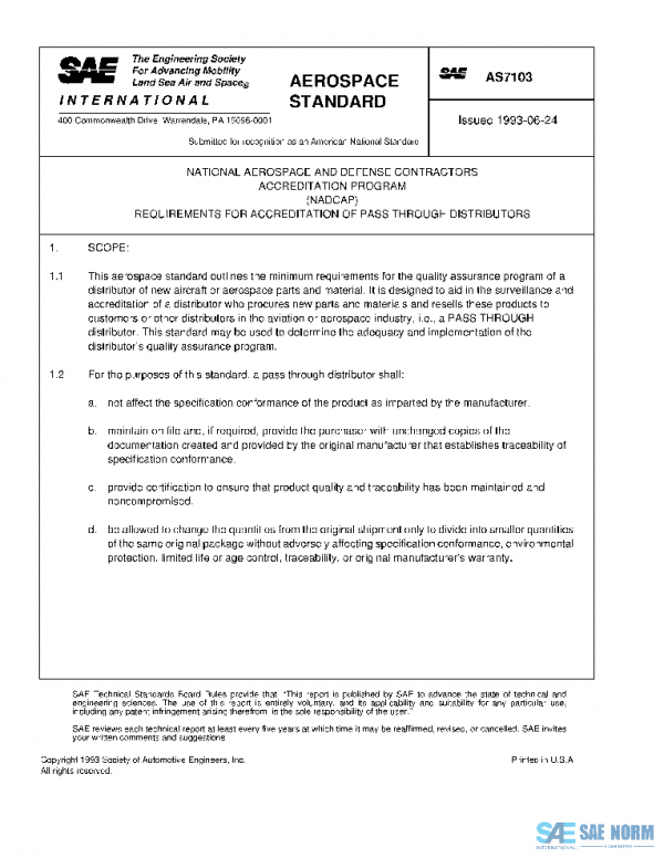 SAE AS7103 PDF
