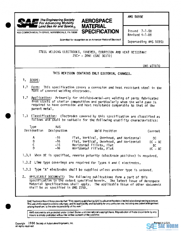 SAE AMS5695E PDF