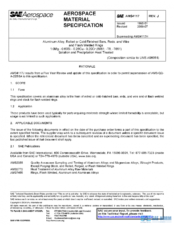 SAE AMS4117J PDF