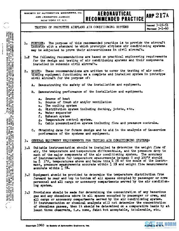 SAE ARP217A PDF SAE ARP217A PDF