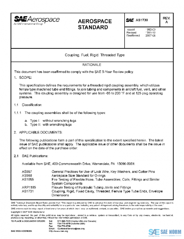 SAE AS1730A PDF