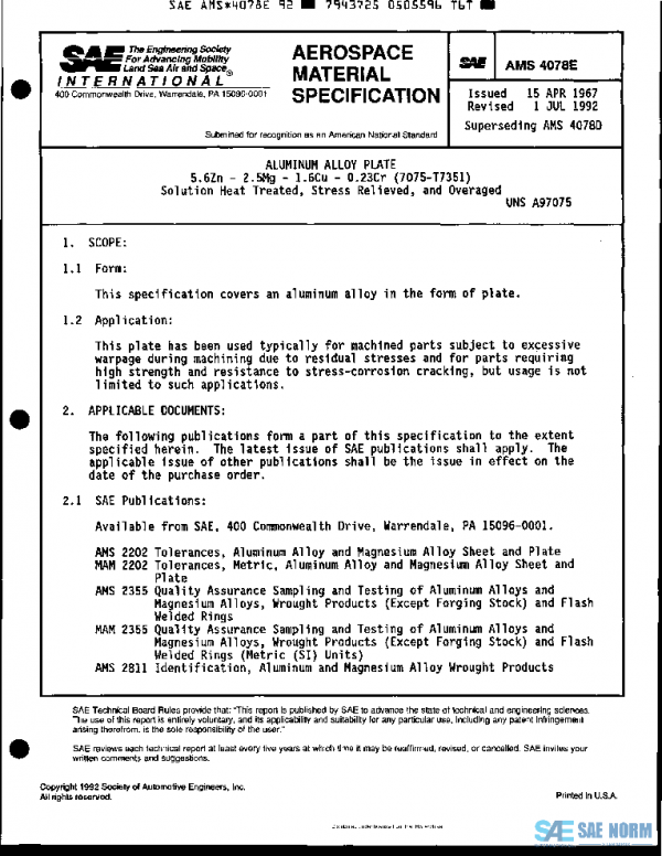 SAE AMS4078E PDF SAE AMS4078E PDF