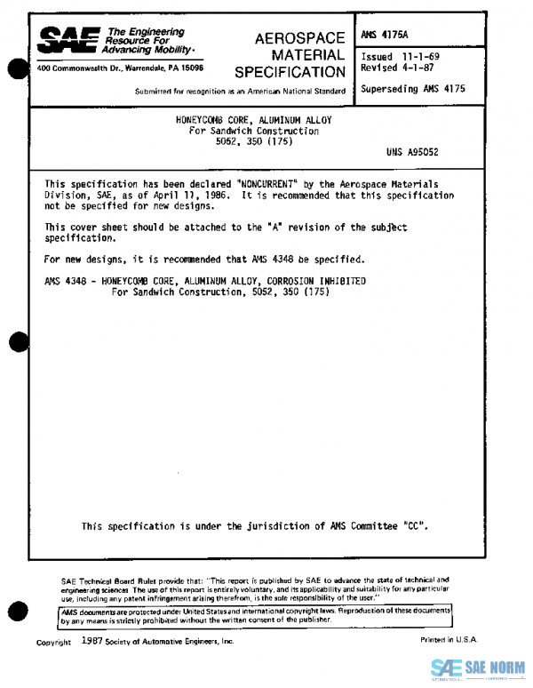 SAE AMS4175A PDF