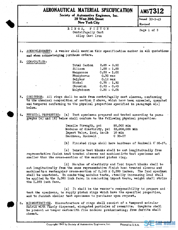 SAE AMS7312 PDF SAE AMS7312 PDF