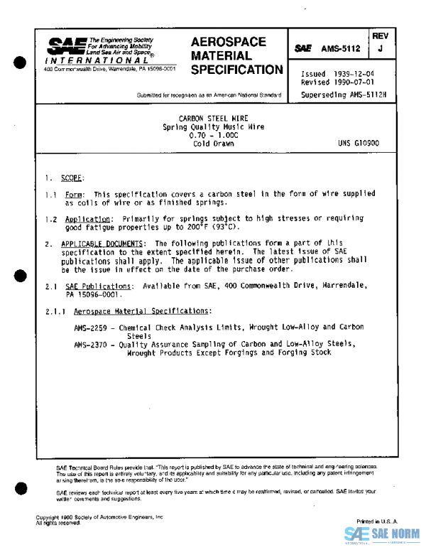 SAE AMS5112J PDF