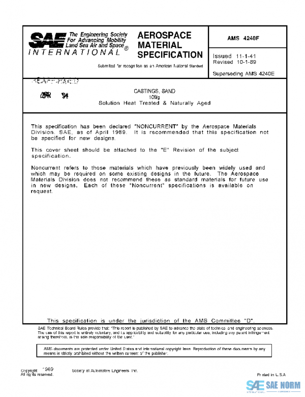 SAE AMS4240F PDF