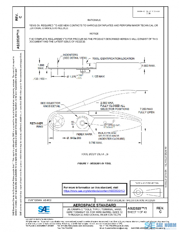 SAE AS22520/1C PDF SAE AS22520/1C PDF