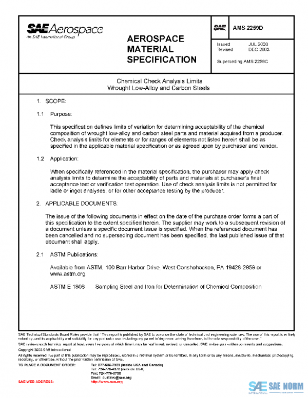 SAE AMS2259D PDF