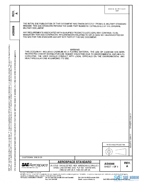 SAE AS9308A PDF SAE AS9308A PDF