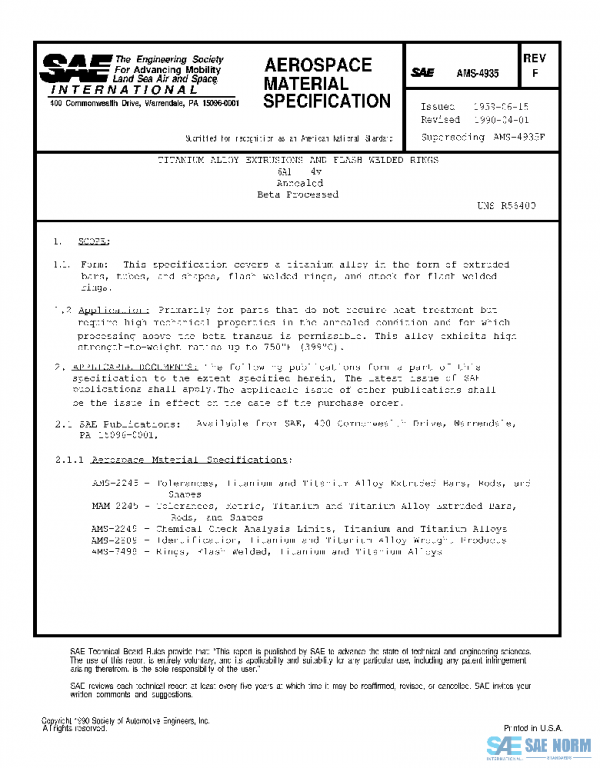 SAE AMS4935F PDF