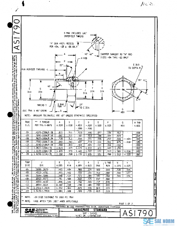 SAE AS1790 PDF SAE AS1790 PDF