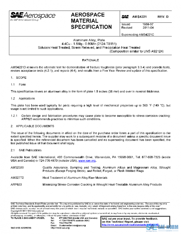 SAE AMS4221D PDF