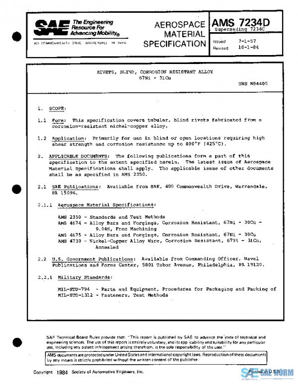 SAE AMS7234D PDF