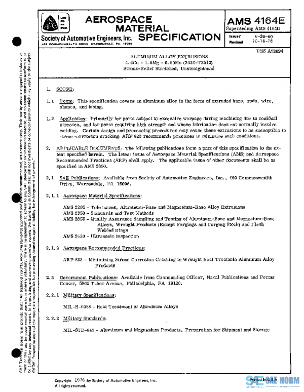 SAE AMS4164E PDF