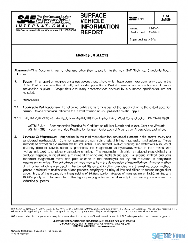 SAE J464_198901 PDF SAE J464_198901 PDF