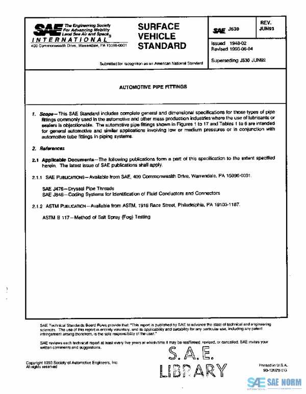 SAE J530_199306 PDF SAE J530_199306 PDF