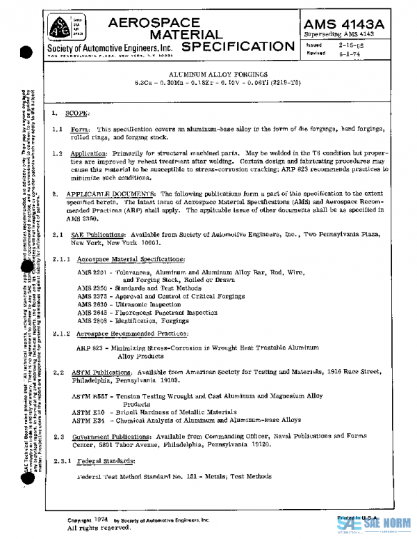 SAE AMS4143A PDF