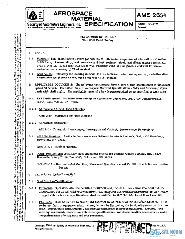 SAE AMS2634 PDF