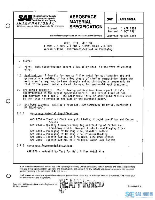 SAE AMS6469A PDF SAE AMS6469A PDF