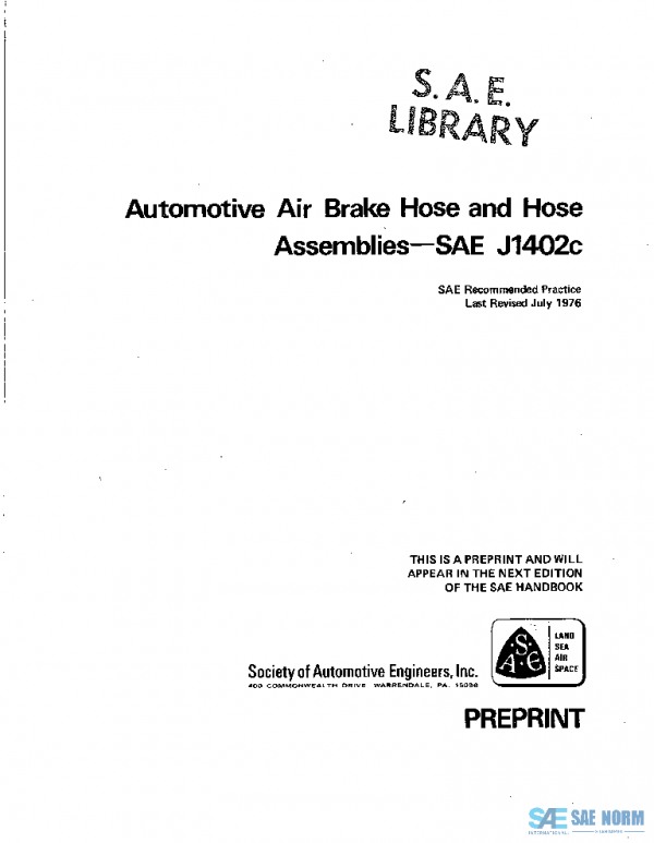 SAE J1402C_197607 PDF SAE J1402C_197607 PDF
