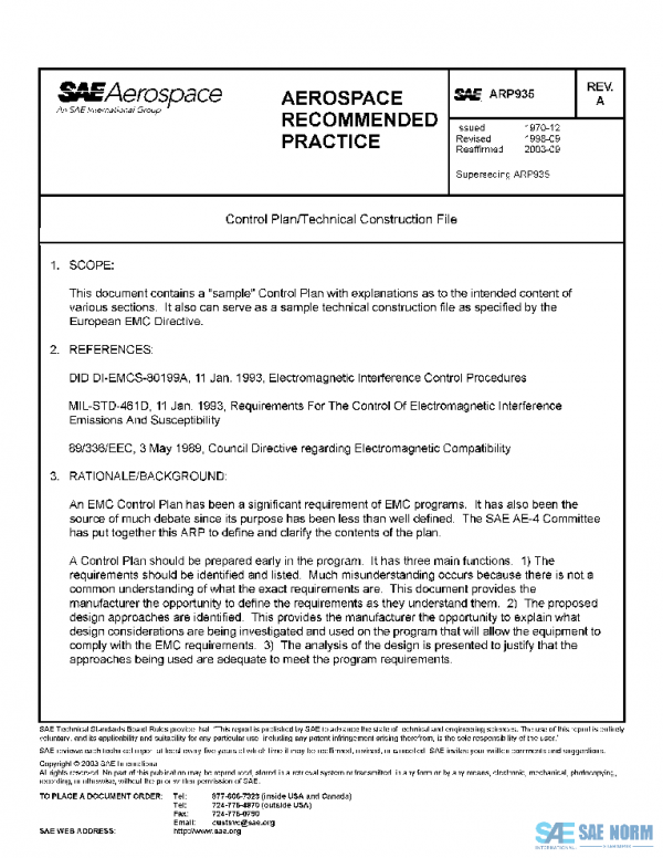 SAE ARP935A PDF