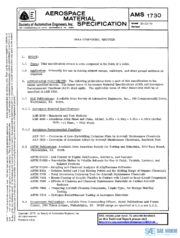 SAE AMS1730 PDF