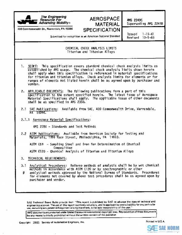 SAE AMS2249C PDF