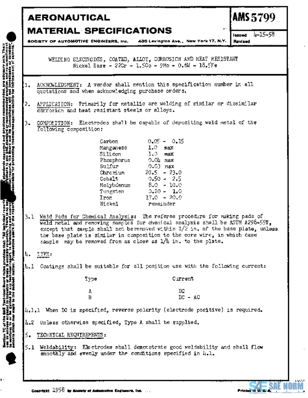 SAE AMS5799 PDF SAE AMS5799 PDF