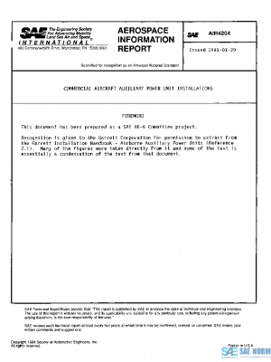 SAE AIR4204 PDF