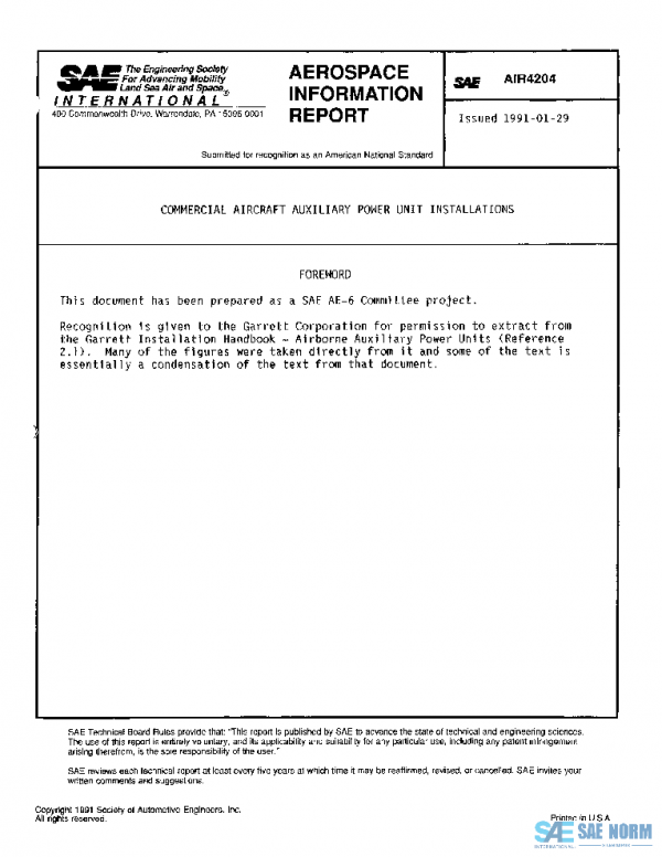 SAE AIR4204 PDF SAE AIR4204 PDF