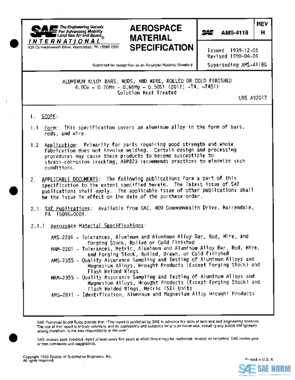 SAE AMS4118H PDF