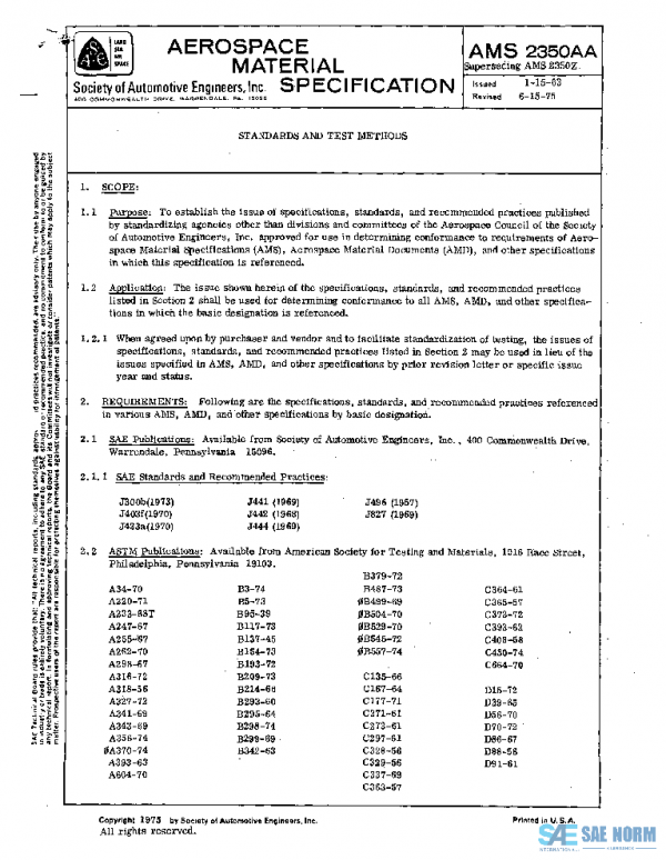 SAE AMS2350AA PDF